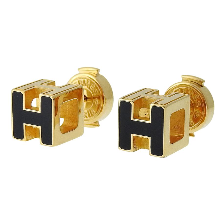 HERMES（エルメス） カージュ ド アッシュ Hキューブ ピアス メタル(GP