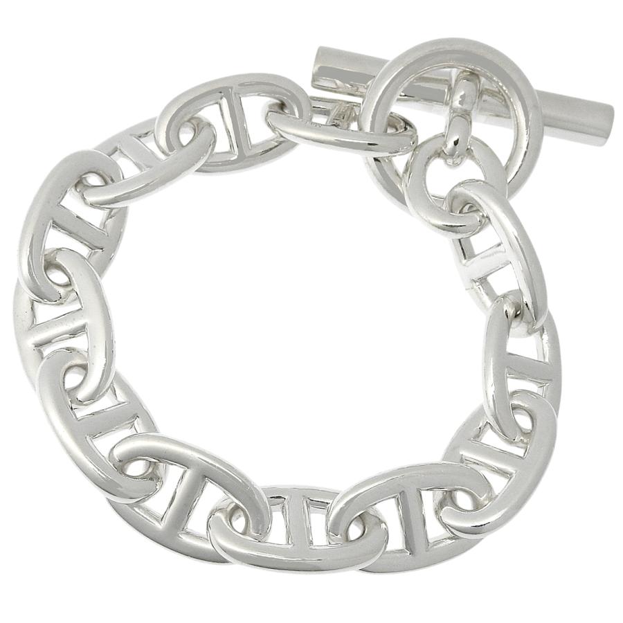 HERMES(エルメス) シェーヌダンクルTGM シルバー SV925 ブレスレット 12コマ メンズ 40802207594【中古】【アラモード】 HERMES（エルメス） シェーヌダンクルTGM シルバー SV925 ブレスレット