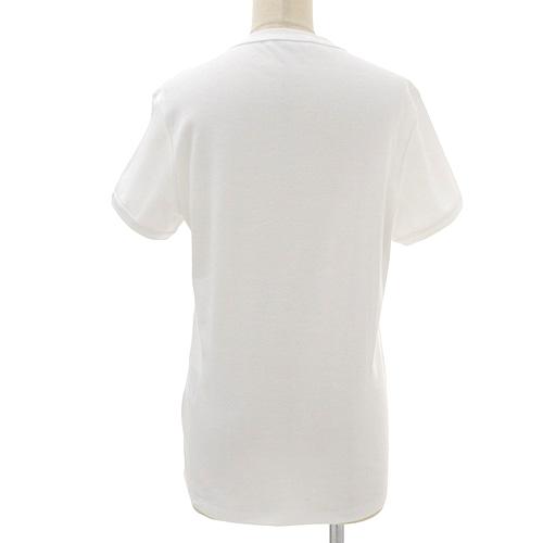 PRADA(プラダ) ロゴプレート Tシャツ トップス アパレル 衣類 ファッション 半袖 XS コットン ホワイト白 40803000853【アラモード】｜alamode888｜02