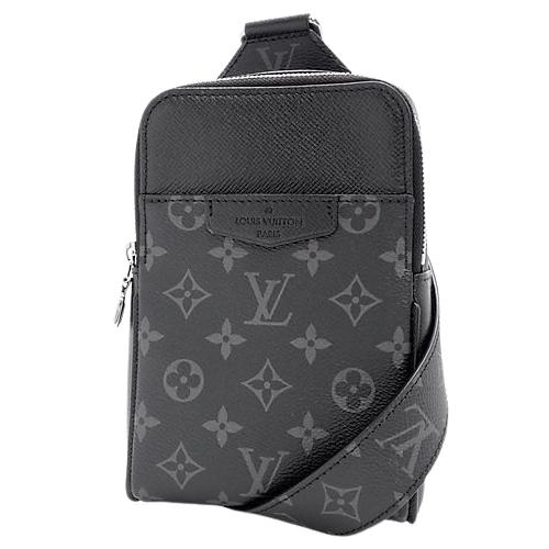LOUIS VUITTON タイガボディバッグ　黒 LOUIS VUITTON ルイヴィトン タイガ レザー アヴェニュー