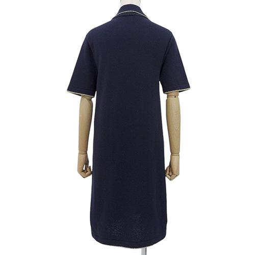 GUCCI ネイビー GGロゴ 半袖ニット GUCCI グッチ 半袖ニット サイズ:表記なし ネイビー レディース