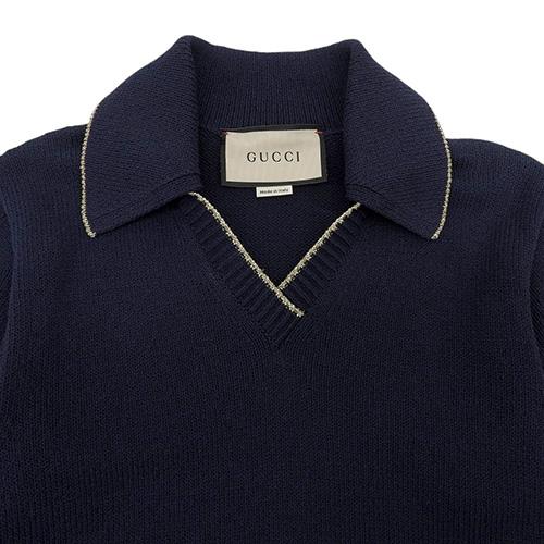 GUCCI（グッチ） ニット ワンピース 半袖 XS コットン ナイロン