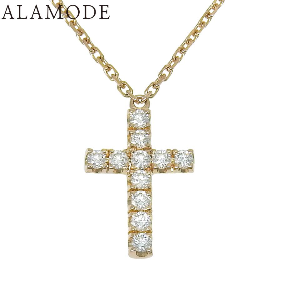 Cartier（カルティエ） シンボルクロスネックレス ダイヤモンド ピンク 