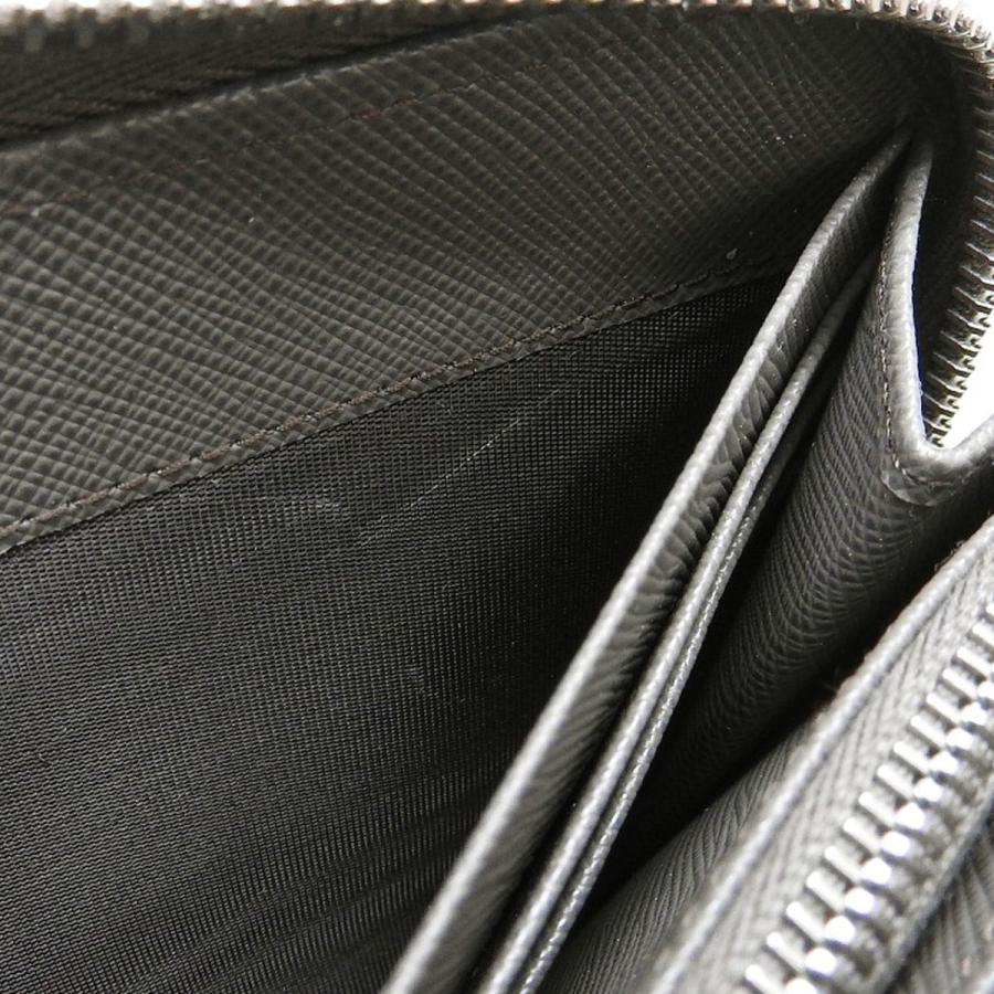 プラダ サフィアーノトライアングル ジップアラウンド財布 スモーキーグレー シルバー金具 2ML317_QHH_F0170 40803003152【アラモード】 | PRADA | 05