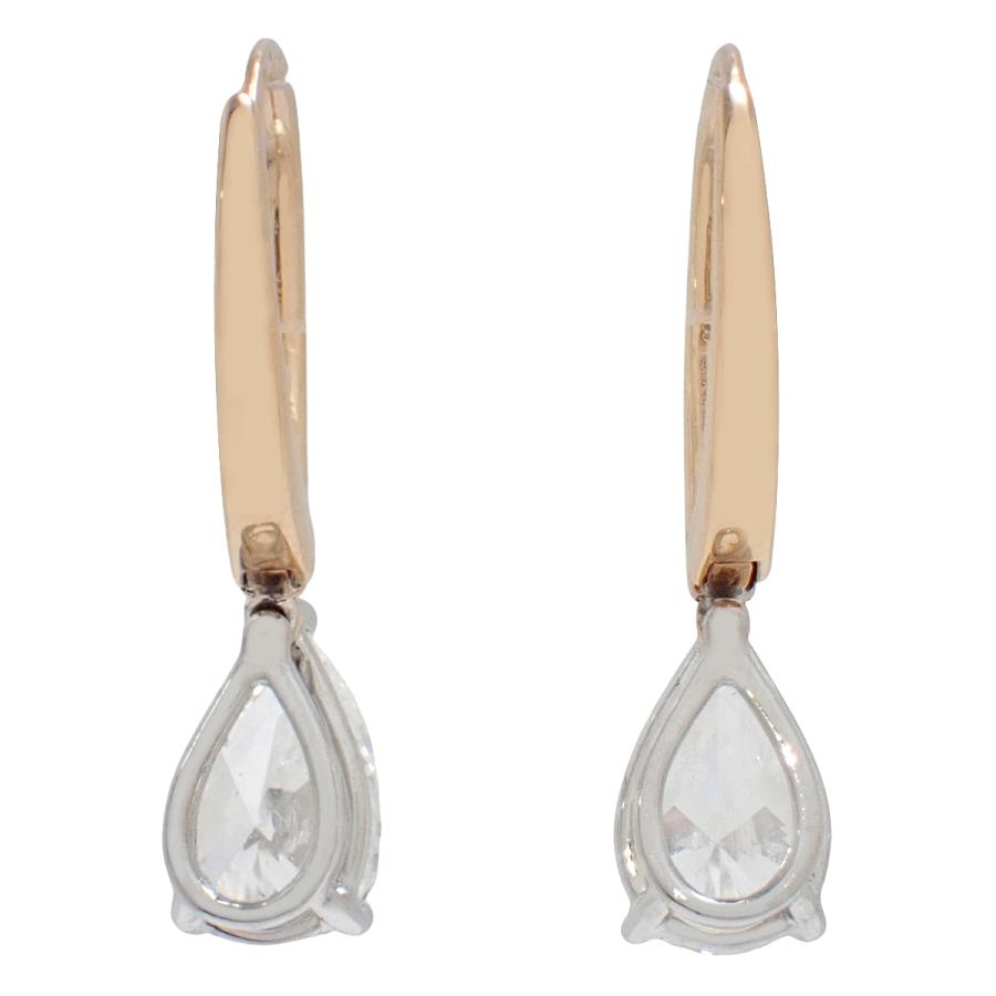 GRAFF(グラフ) ペアシェイプ フープ ピアス ダイヤモンド ピンクゴールド K18PG プラチナ Pt950 3.0g 40803003200【中古】【アラモード】 | グラフ | 01