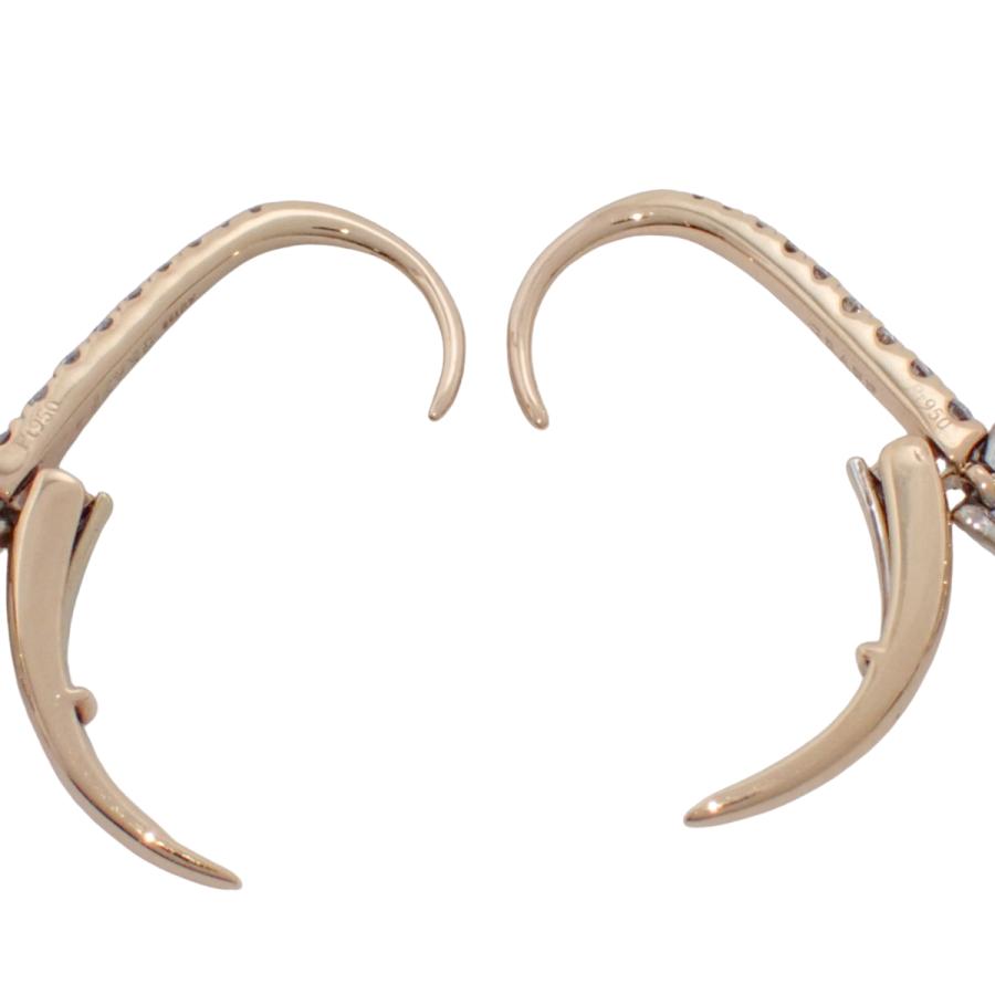 GRAFF(グラフ) ペアシェイプ フープ ピアス ダイヤモンド ピンクゴールド K18PG プラチナ Pt950 3.0g 40803003200【中古】【アラモード】 | グラフ | 03