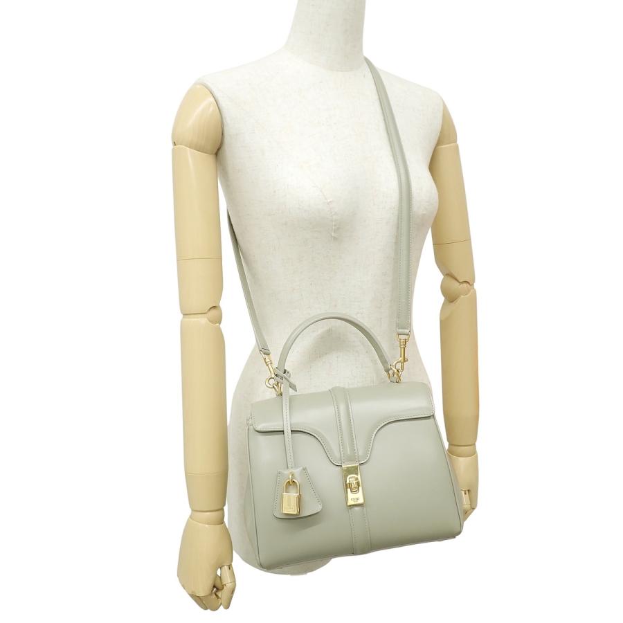 CELINE(セリーヌ) スモール 16セーズ ハンドバッグ 2WAY ショルダー 斜め掛け カーフ グレージュ ゴールド金具 40803003276【アラモード】 | CELINE | 02