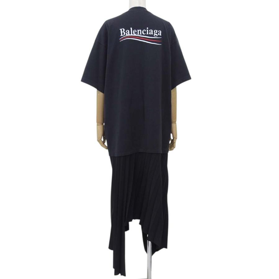 BALENCIAGA（バレンシアガ） Tシャツ プリーツ ワンピース 2023年 ロゴ