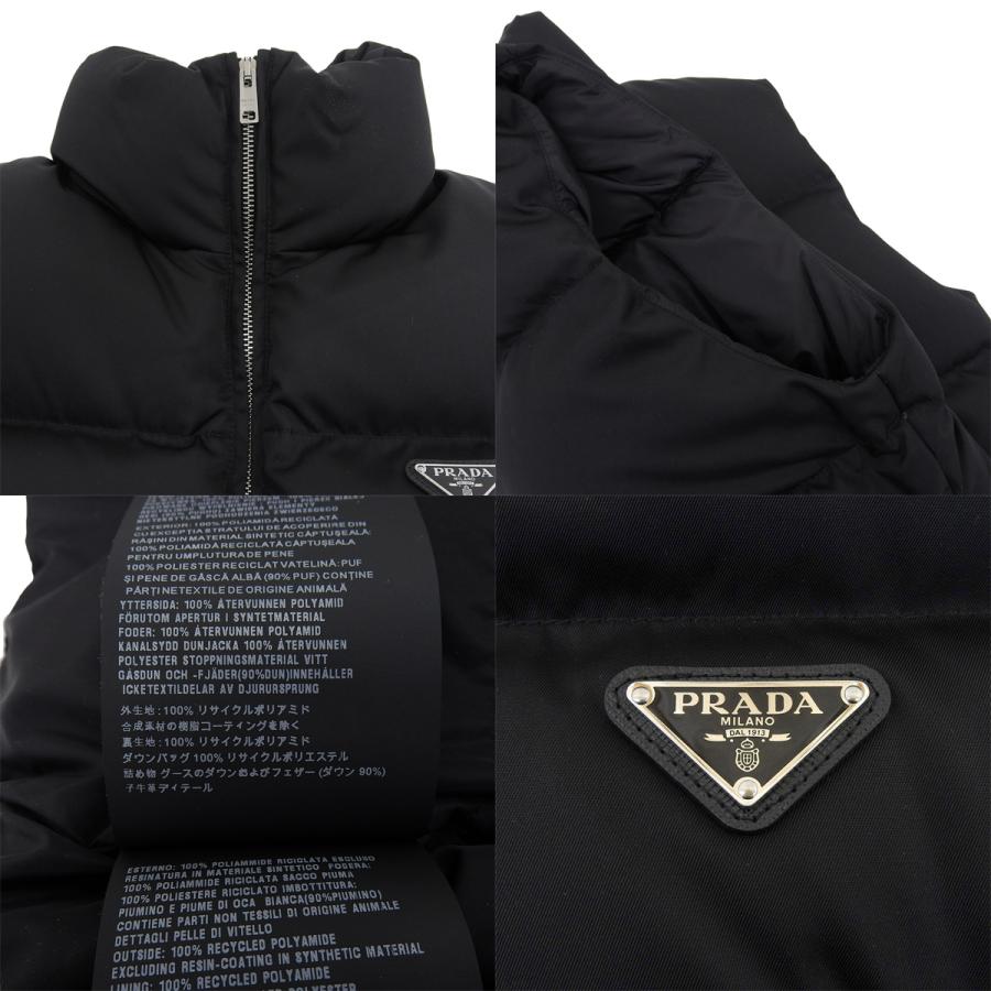 プラダ　ダウンベスト38 ブラック PRADA（プラダ） ダウンベスト ダウン/ファージャケット 2023年 38