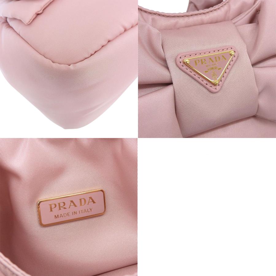 PRADA（プラダ） リボン付 パデッドRe-Nylon ミニバッグ ハンドバッグ
