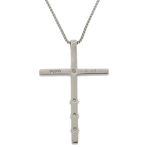 MONNICKENDAM(モニッケンダム) ダイヤモンド クロスネックレス Pt900  