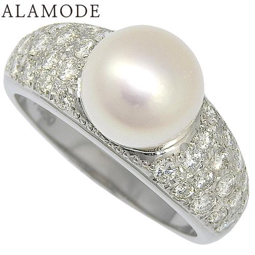 ミキモトプラチナパールダイヤリング指輪