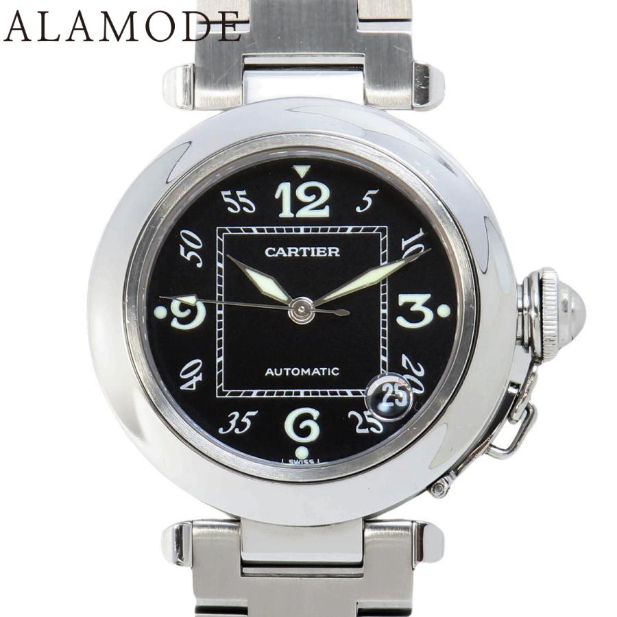 時計　腕時計　自動巻き　パシャ Cartier パシャMENS自動巻き 腕時計 ブラック