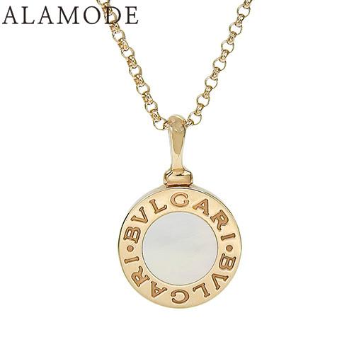 BVLGARI ブルガリ・ブルガリ ネックレス 白蝶貝 K18 ピンク