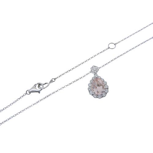 ポンテヴェキオ ミックスネックレス モルガナイト サファイア ダイヤモンド 希少 Ponte Vecchio（ポンテヴェキオ） 0.99/D0.33 ネックレス モルガナイト