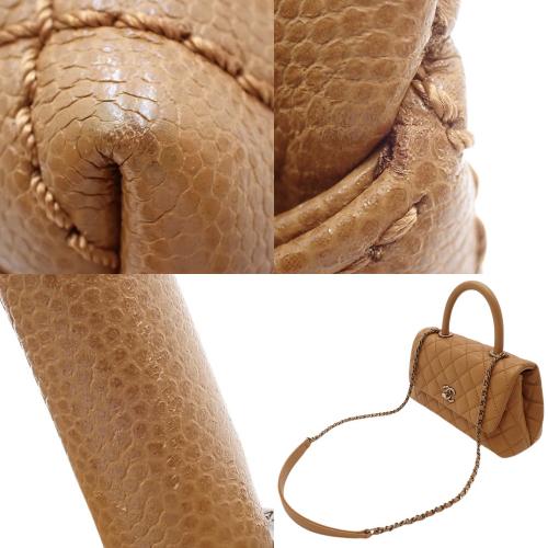 2902★CHANEL　 シャネル　マトラッセ★チェーン　ショルダー★ブラウン★ CHANEL CHANEL(シャネル) マトラッセ ココマーク チェーン