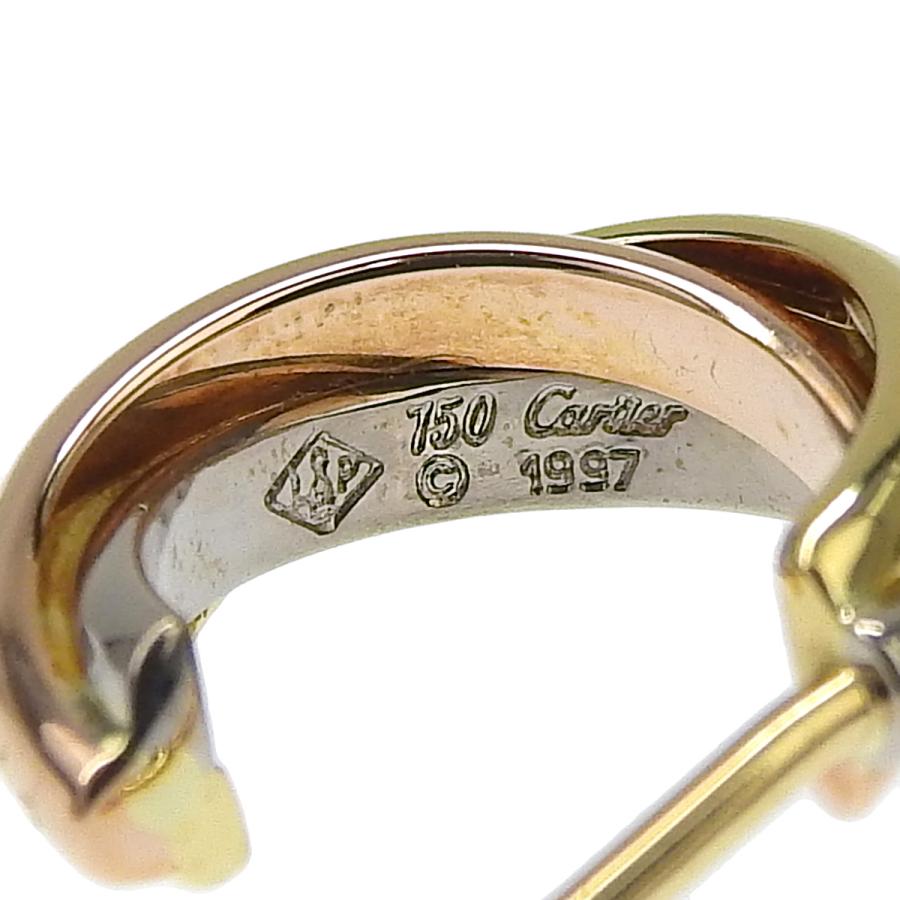 Cartier カルティエ トリニティ イヤリング B8301540 K18 イエロー