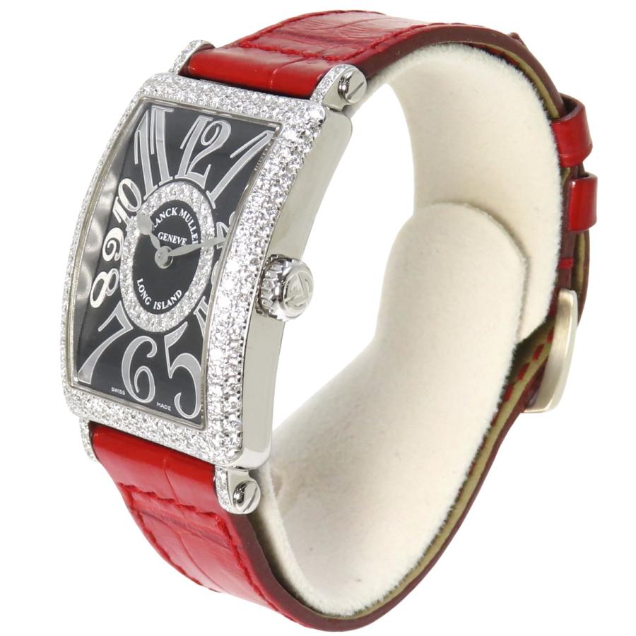 保証書付】フランクミュラー ロングアイランド 902QZD CD 1R WG/革  