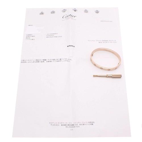 もものん様限定】Cartier LOVEブレスレット ◎正規品／保証あり 楽天市場】【美品】カルティエ CARTIER LOVE ブレスレット