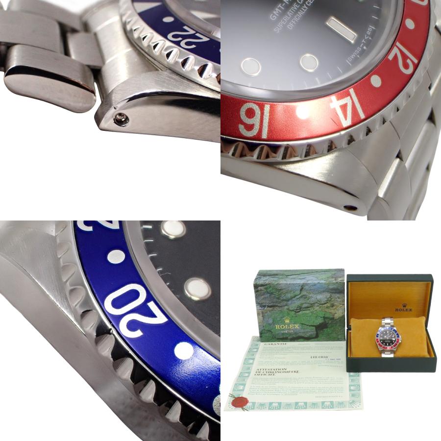 保証書付】ロレックス 16710 GMTマスター2 SS S番 自動巻き 腕時計  