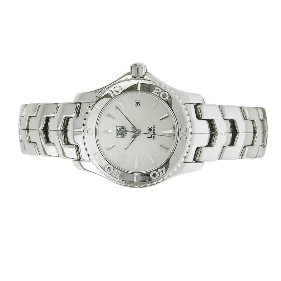 タグホイヤー リンク デイト WJ1313-0 SS シェル文字盤 ホワイト