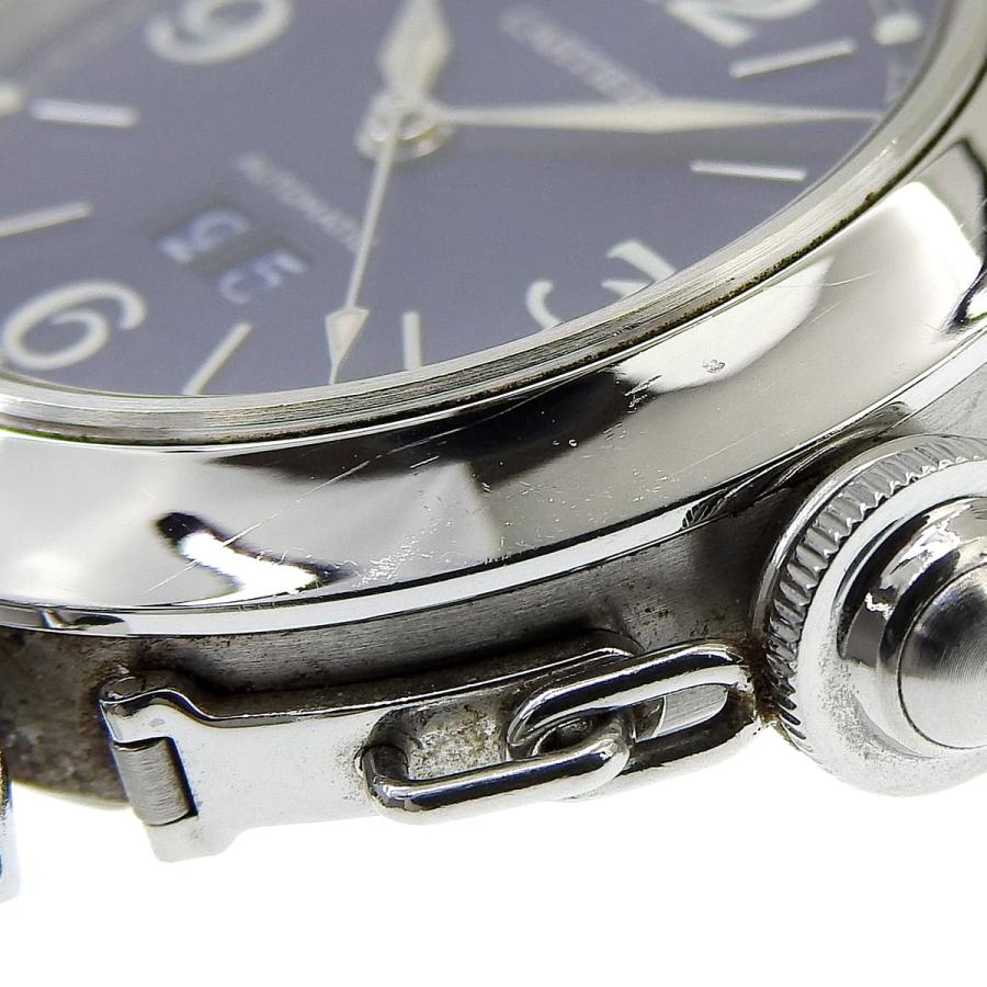 Cartier（カルティエ） パシャC ビッグデイト W31047M7 SS ネイビー