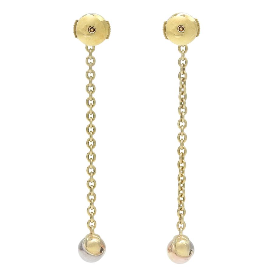 Cartier（カルティエ） ベビートリニティ ピアス ダイヤモンド K18YG 
