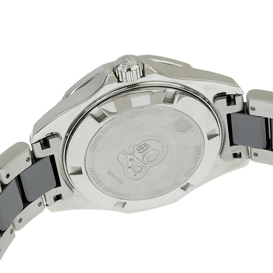 タグホイヤー アクアレーサー WAY131A.BA0913 CE/SS ブラック クオーツ レディース 41100104022【中古】【アラモード】の画像