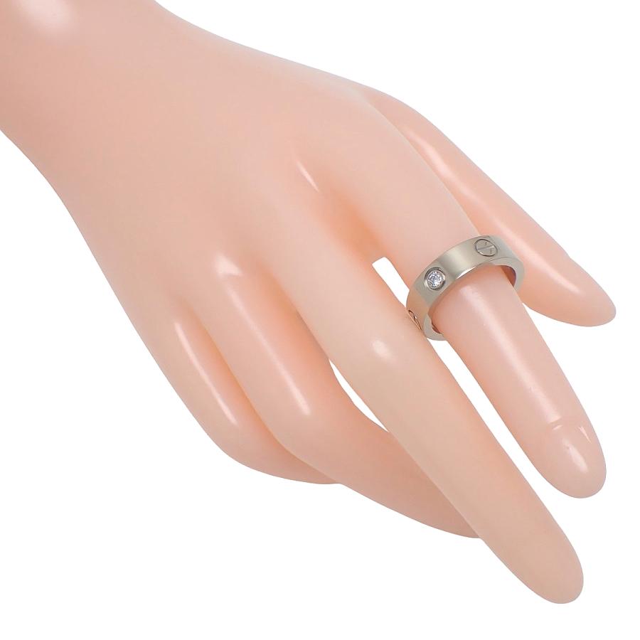 CARTIER(カルティエ) ラブコレクション LOVEリング クラシックモデル ダイヤモンド K18WG 52 9.2g ラブリング 41100104506【アラモード】_1