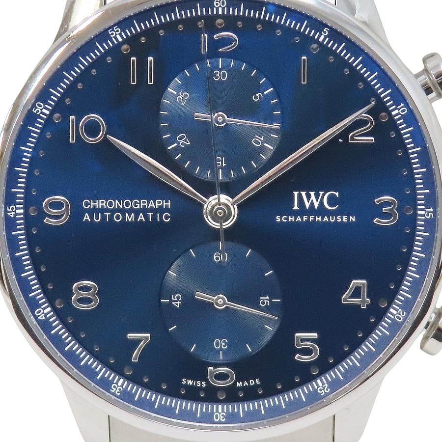 インターナショナル・ウォッチ・カンパニー ボルトギーゼ クロノグラフ IW371606 SS ブルー 自動巻き 41100106169【アラモード】 | IWC SCHAFFHAUSEN | 02