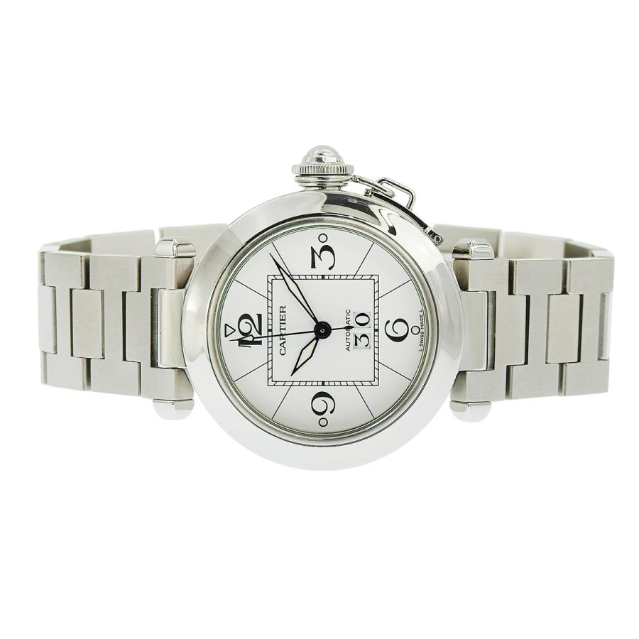 Cartier（カルティエ） パシャC ビッグデイト W31055M7 SS ホワイト 