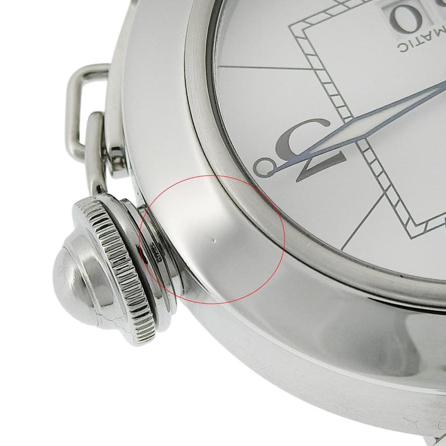 Cartier（カルティエ） パシャC ビッグデイト W31055M7 SS ホワイト 