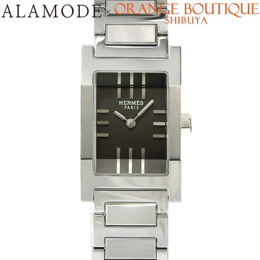 HERMES（エルメス） タンデム TA1.210 SS グレー クオーツ レディース