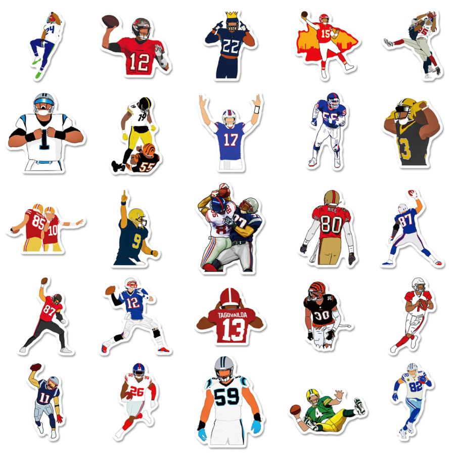 NFL アメリカンフットボール ステッカー アメフト チーム ヴィンテージ 新品 NFL アメフト ステッカー シール 防水シール チームロゴ 32