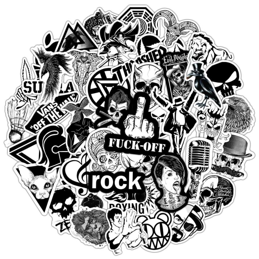 ロック　Rock and Roll　メロイック・サイン　コルナ　音楽　洋楽　ライブ　コンサート　イベント　シール　ステッカー50枚EHA｜alanzoe