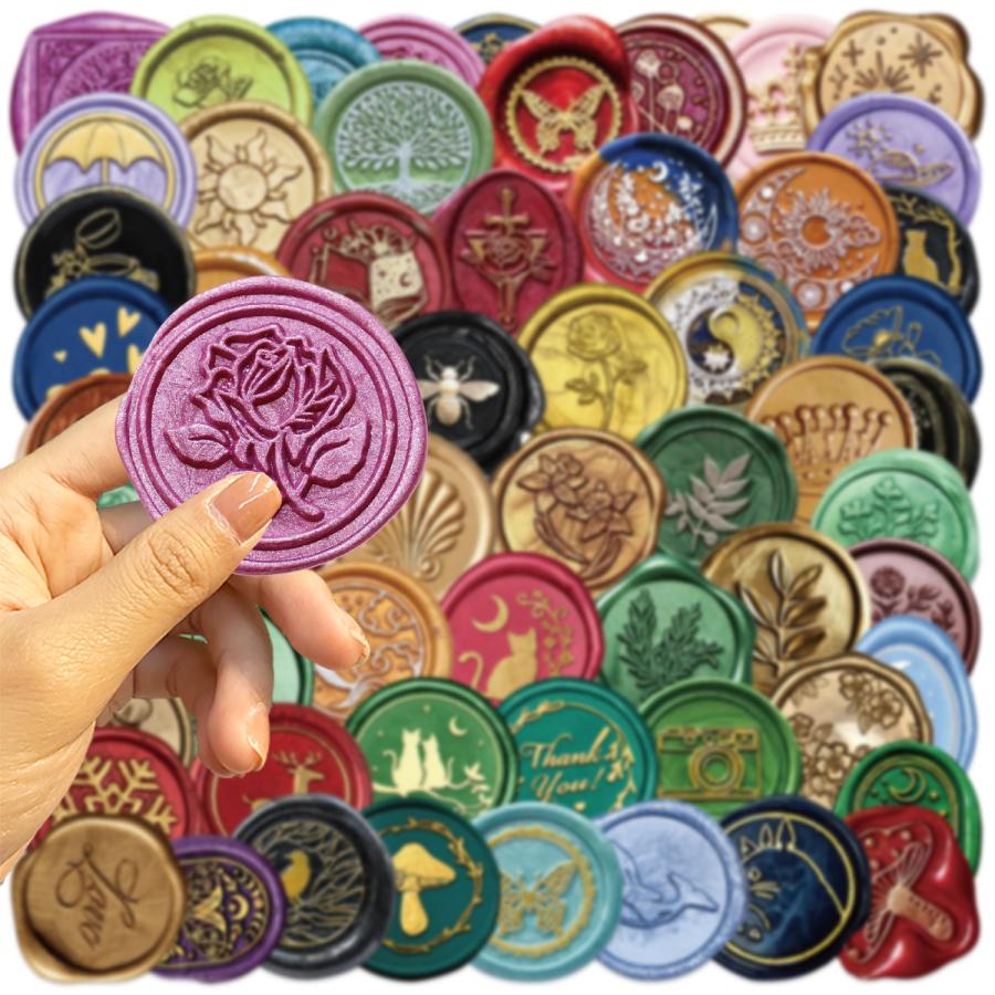 封蝋 シーリングワックス風 スタンプ バージンシール 封印 封緘 封