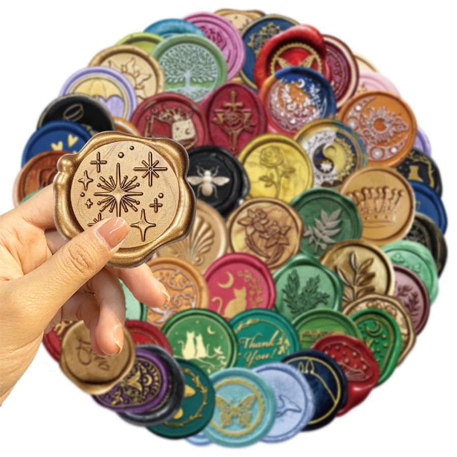 封蝋 シーリングワックス風 スタンプ バージンシール 封印 封緘 封