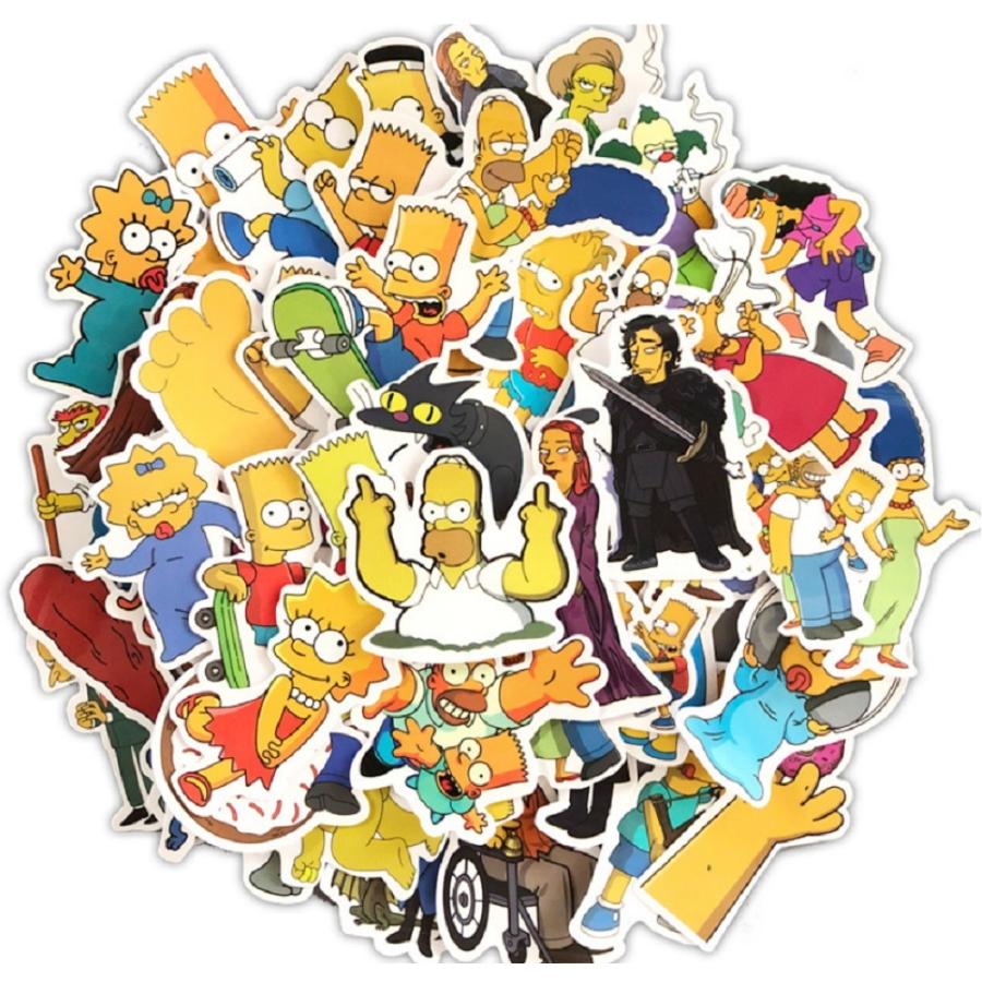 シンプソンズ ザ シンプソンズ アメコミ アメリカ漫画 アニメ シール ステッカー50枚s Az G Q 通販 Yahoo ショッピング