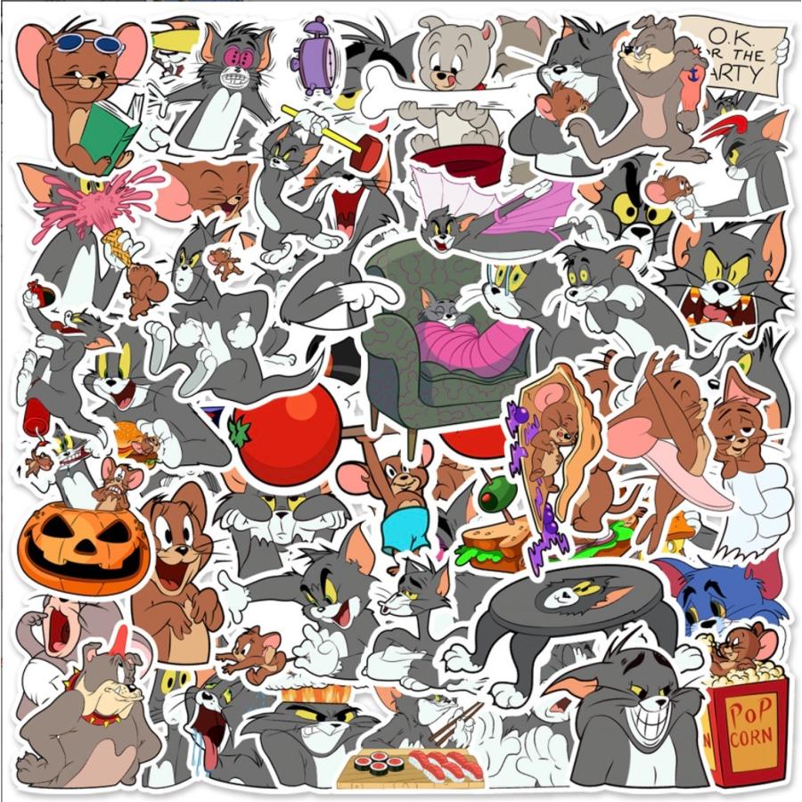 トムとジェリー 猫とネズミ Tom And Jerry アメリカアニメ 人気アニメ シール ステッカー50