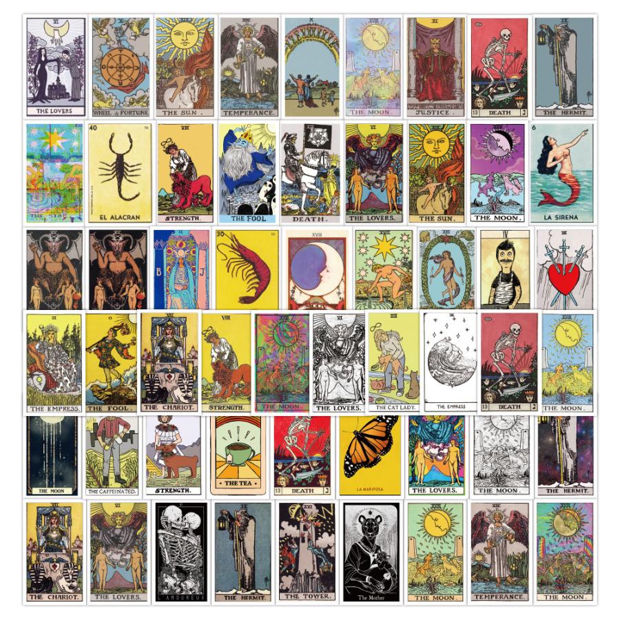 タロット Tarot タロット占い 遊戯 占い コレクション シール ステッカー60枚｜alanzoe｜02