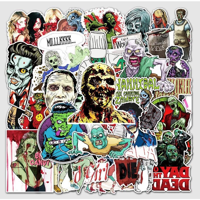 ゾンビ ウォーキングデッド 吸血鬼 ハロウィン ホラー シール