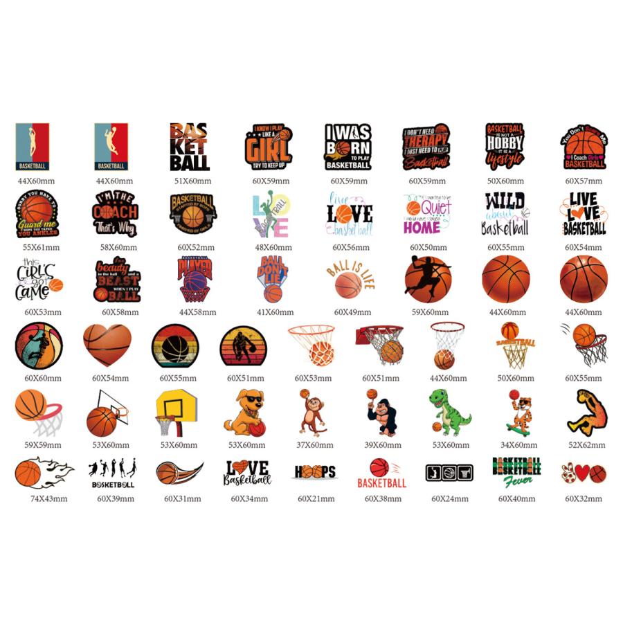 バスケットボール NBA バスケ ドリブル シール ステッカー50枚JB : G&Q