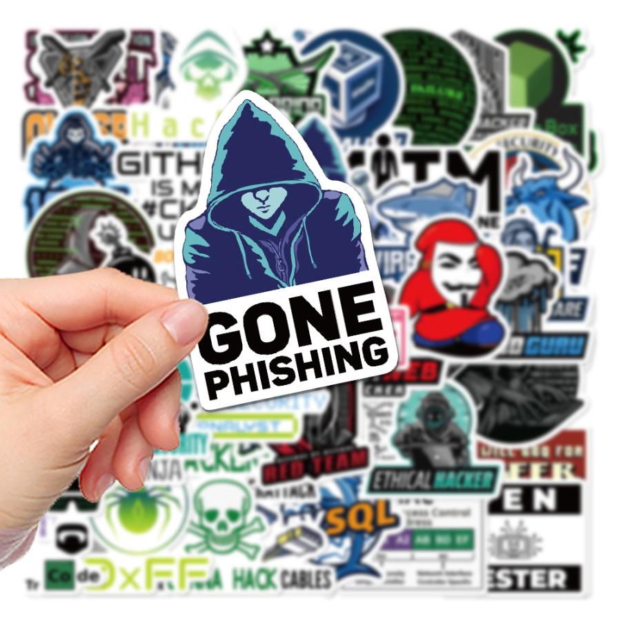 ハッカー hacker クラッカー cracker プログラム プログラミング プログラマー アタッカー シール ステッカー50枚 : G&Q -  通販 - Yahoo!ショッピング