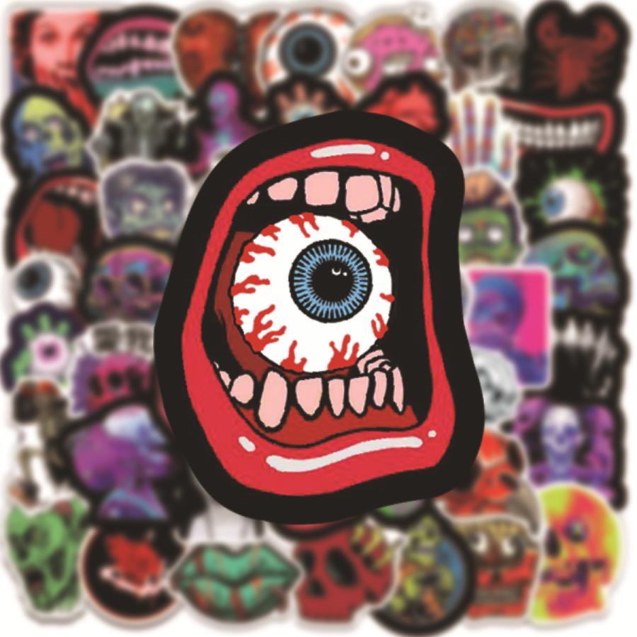 核戦争✖️スカル✖️ホラー✖️ドクロ✖️デッドストック✖️ビッグサイズT✖️US XXL PUNK DRUNKERS - 驚愕髑髏BIGロンTEE | DOLL