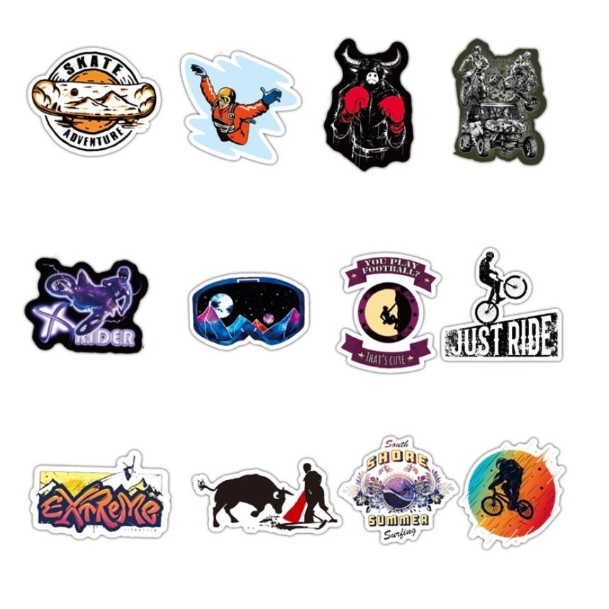 アウトドア スキー ロードバイク レジャー 山登り サバイバル 絶景スポット ロッククライミング ステッカーボム シール ステッカー50枚 Az G Q 通販 Yahoo ショッピング