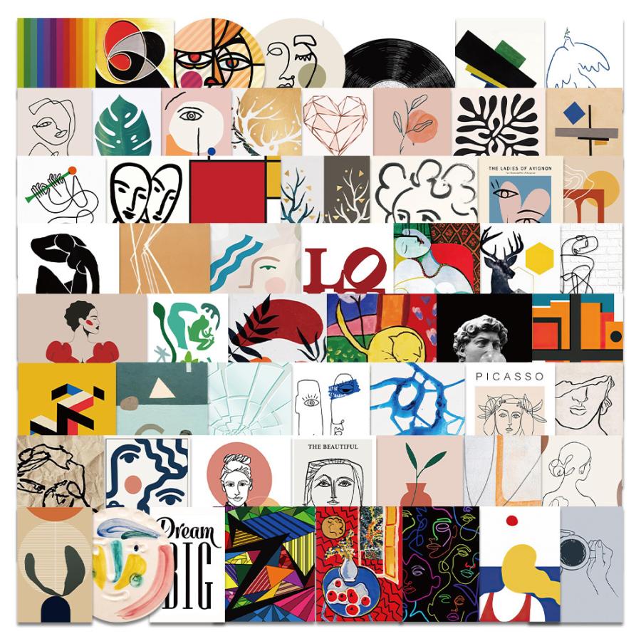 ポップアート Pop Art アート 芸術 イラスト アメリカン 手帳カスタム シール ステッカー65枚x Az G Q 通販 Yahoo ショッピング