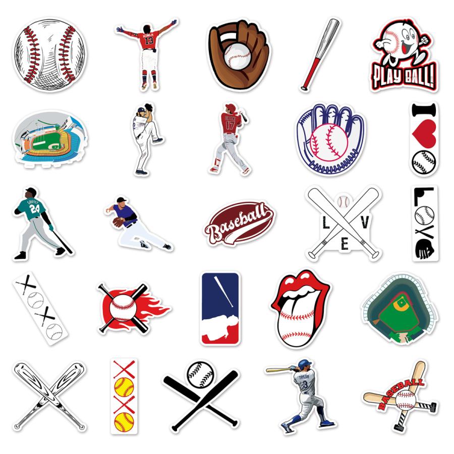 MLB ステッカー セット ロゴ 野球 ベースボール メジャーリーグ 32