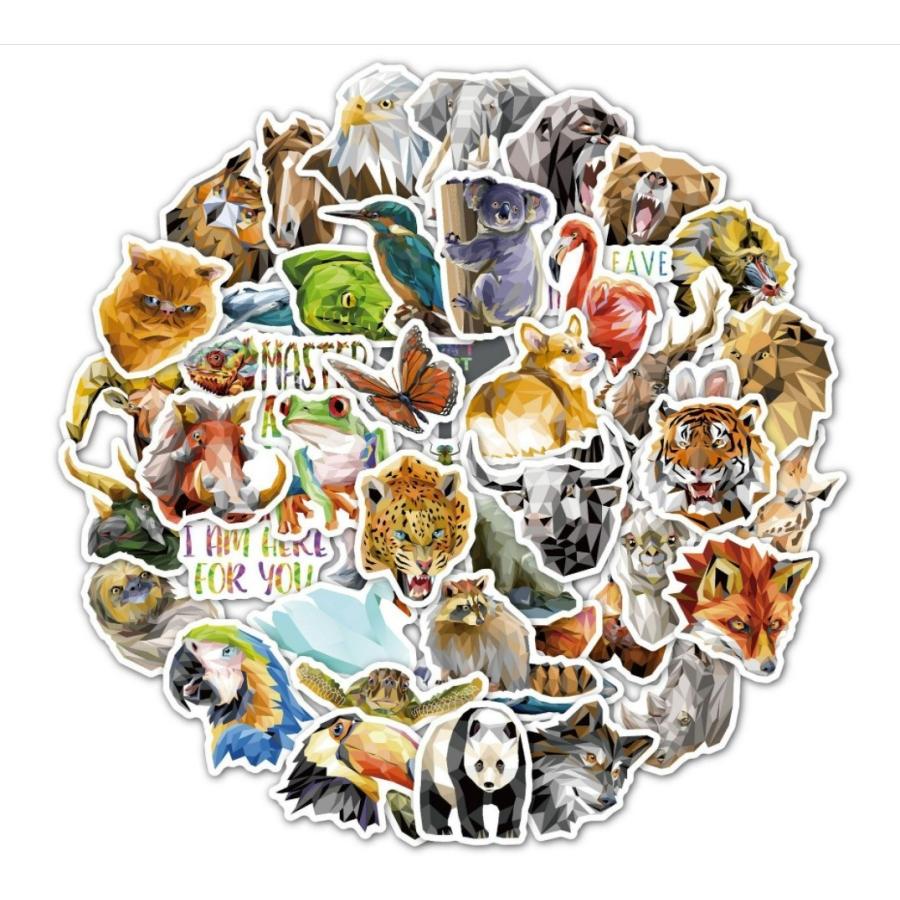 動物大集合 人気動物 動物園 動物病院 パンダ ライオン 象 ナマケモノなどなど 水彩風 子供 幼稚園 弁当箱 水筒 ステッカー50枚gy Az G Q 通販 Yahoo ショッピング