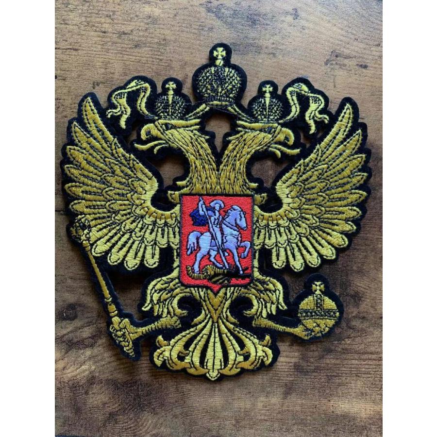 刺繍ワッペン アイロンワッペン 双頭の鷲 国章 ローマ帝国 徽章柄