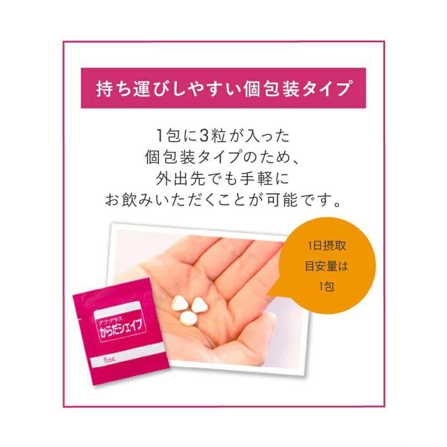 アラプラス からだシェイプ 20回分 5個セット 5ALA サラシア トウガラシ アルファリポ酸 カルニチン カイエン 運動の画像